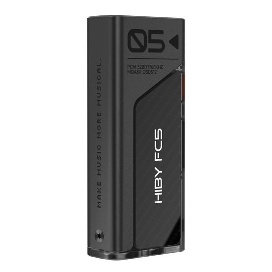 HiBy FC5 kijelzővel - fekete