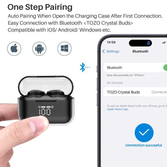 TOZO T18 Crystal Buds