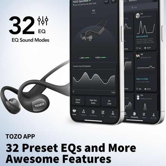 TOZO OpenReal - fekete