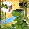 Terénní auto s dinosaurem, světly a zvuky Dino Car 1:20