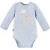 EEVI Kojenecké body s dlouhým rukávem Mellow modrá 74 (6-9m)