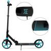 Dětská skládací koloběžka Black Scooter s modrými koly