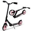 Dětská skládací koloběžka Black Scooter s růžovými koly