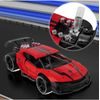 Auto na dálkové ovládání s kouřovým efektem Speed Phantom 1:14 červené