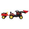 Dětský šlapací traktor Nakladač s přívěsem