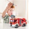 Šroubovací požární auto v kufříku se světly a zvuky Fire Truck
