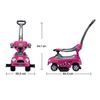 Odrážedlo Super Coupe s vodící tyčí 3v1 fialové