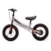 Dětské odrážedlo s nafukovacími koly 12" Rex stříbrno-černé