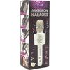 Zlatý Mikrofon karaoke Bluetooth na baterie s USB kabelem