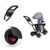 Ecotoys dětská tříkolka s otočným sedadlem Trike 2v1 šedá