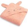 Dětská osuška s kapucí Králíček 90x90cm růžová
