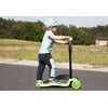 Dětská koloběžka Glow Scooter se svítícími koly zelená