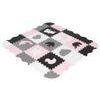 Ecotoys pěnová puzzle hrací deka Pink Puzzle 121 x 121 cm