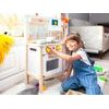Ecotoys dětská dřevěná kuchyňka se zvuky a LED efekty Horney Chef