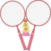 Badminton dětská sada - 2 pálky + 3 košíčky - mix 2 barvy
