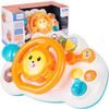 Interaktivní volant pro nejmenší se světlem a zvukem Lion Driver oranžový