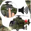 Interaktivní vojenská helikoptéra se světly a zvuky Army Rescue 1:16
