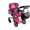 Kočárek pro panenky 2v1 Alice - růžový
