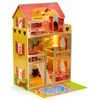 Ecotoys dřevěný domeček pro panenky s LED osvětlením rezidence Florence