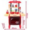 Dětská kuchyňka se zvuky a světlem Interest Kitchen červená