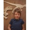Dinosaurus - anatómia tela - edukatívne puzzle - SLOVENSKÁ VERZIA