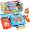 Dětská elektronická pokladna s kalkulačkou Deluxe Shopping modrá