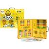 Umělecká sada v kufru Žlutá kachna 84 ks