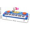 Dětské elektronické klávesy s mikrofonem a nahráváním Music Keyboard modré