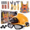 Velká sada dětského nářadí s helmou na baterie a vestou