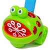 Dětský bublinkovač s melodiemi a kolečky Happy Frog modrý