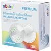 Laktační ultrasavé prsní vložky Akuku 30 ks, Bílá