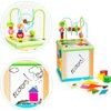Ecotoys dřevěná edukační kostka s labyrintem Mouse Cube 5v1