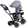 Ecotoys dětská tříkolka s otočným sedadlem Trike 2v1 šedá