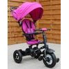 Majlo Toys dětská tříkolka Discovery 380 nafukovacími koly růžová