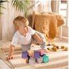 Senzorické kostky pro nejmenší Color Building Blocks 12 kusů