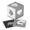 Ecotoys pěnová puzzle hrací deka Gray Puzzle 151 x 151 cm