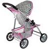 Alice sportovní kočárek pro panenku 9304 šedo-růžový