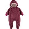 Kojenecká kombinéza s kapucí Bloom bordó 56 (0-3m)