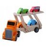 Ecotoys dřevěné autíčko Odtahovka + 4 autíčka