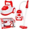 Dětský vysavač na baterie se světlem My Home červený