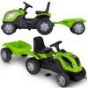 Dětský šlapací traktor s vlečkou Max zelený