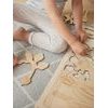 Kořenová zelenina - edukativní dřevěné puzzle - SLOVENSKÁ VERZE