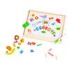 Ecotoys dřevěná magnetická tabulka Puzzle