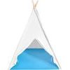 Ecotoys dětský indiánský stan bílo-modrý