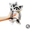 BabyOno Plyšová hračka s chrastítkem Racoon Rocky Mýval, černo-bílý