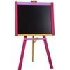 Dřevěná Tabule stojanová - růžová sololit