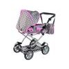 Alice kočárek pro panenky kombinovaný 5246W šedo-růžová