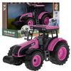 Dětský interaktivní traktor Pink Farmer