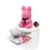 Králíček z růží růžový Rose Bunny 50 cm