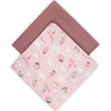 CANPOL babies Mušelínová plena BONJOUR PARIS 2 ks 70x70 cm růžová